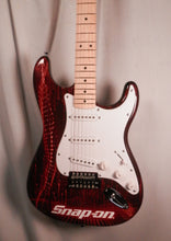 Load image into Gallery viewer, Squier by Fender Stratocaster Snap-On Tools Limited Edition Graphic Snap On electric guitar
