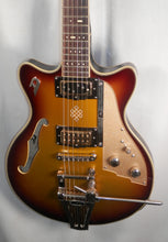 Load image into Gallery viewer, Dusenberg Joe Walsh Alliance Series Gold Burst Semi-Hollow electric guitar with case used
