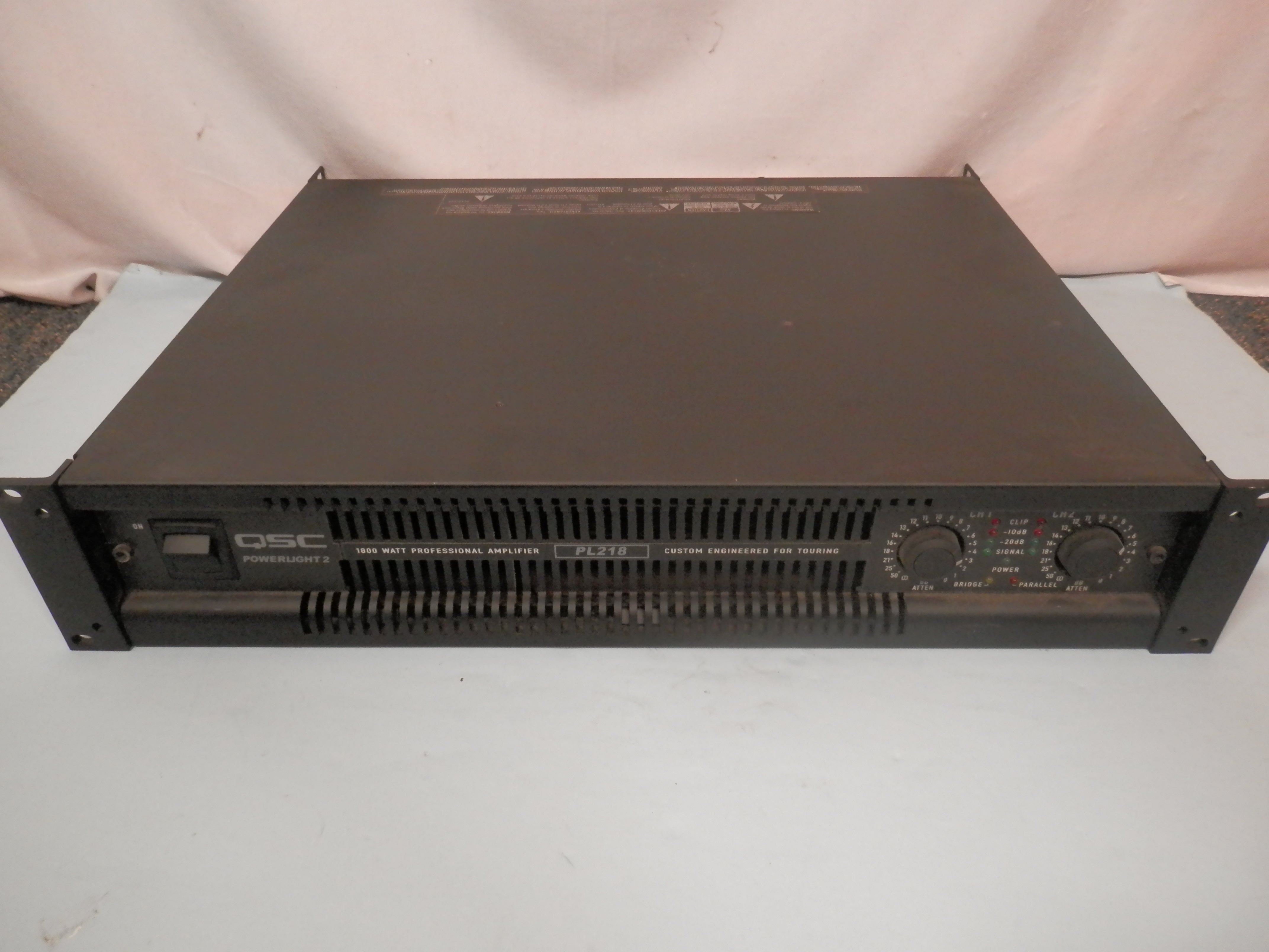 QSC PL218 Power Light 2 Power Amplifier used power amp – Al Bien's