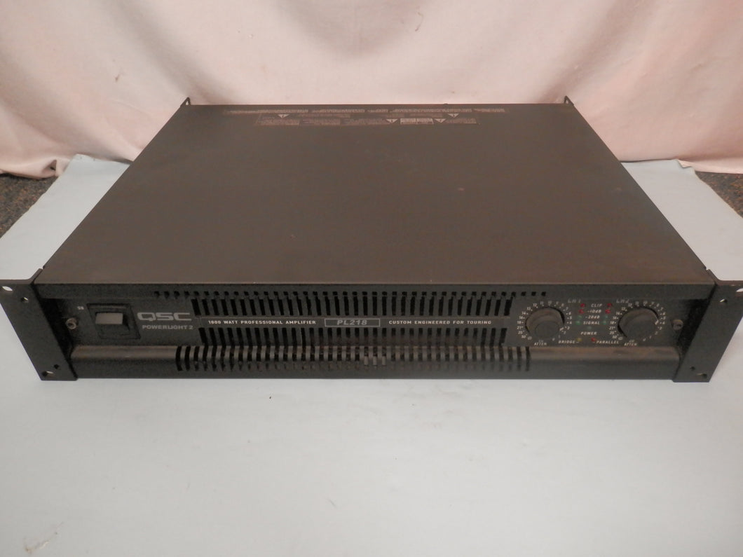 QSC PL218 Power Light 2 Power Amplifier used power amp