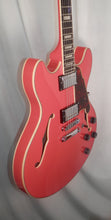 Load image into Gallery viewer, D&#39;Angelico Premier DC Fiesta Red Double Cutaway Semi-Hollow Stop-Bar Tailpiece w/ gig bag DAPDCFRCSCB
