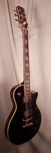 Load image into Gallery viewer, Samick Black Les Paul Type Single Cut Electric Guitar used 90s
