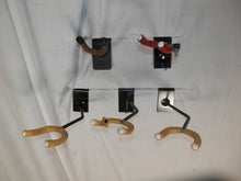 Load image into Gallery viewer, Unbranded Lot of 5 Various Violin Hangers for Slatboard Display used
