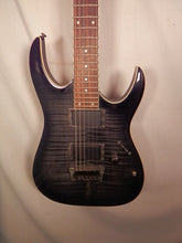 Load image into Gallery viewer, Ibanez RGA42FM Flame Maple Transparent Black / Charcoal electric guitar used
