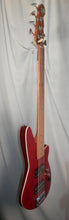 Load image into Gallery viewer, Reverend Mercalli 5 FM Wine Red RM Flame Maple Top Roasted Maple Fingerboard 5-string Electric Bass B-stock
