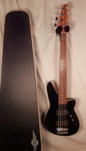 Load image into Gallery viewer, Reverend Mercalli 5 Midnight Black 5-string electric bass with case used
