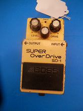 Load image into Gallery viewer, Boss SD-1 Super Overdrive guitar effect pedal Black Label Made in Japan vintage
