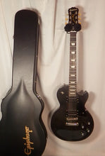 Load image into Gallery viewer, Epiphone Les Paul Classic-T with Min-Etune Robo Tuners and case Midnight Ebony used
