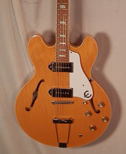 Load image into Gallery viewer, Epiphone Elitist Casino &#39;65 NaturalThinline Hollow Body Electric Guitar with case 2008 used
