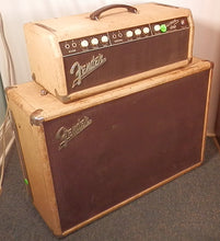 Load image into Gallery viewer, Fender Brownface Bassman Amp Guitar Tube Head and Cabinet vintage used
