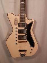 Load image into Gallery viewer, Airline Res-O-Glass Triple Pickup Electric Guitar white used vintage 1960s
