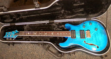 Load image into Gallery viewer, PRS Paul Reed Smith SE Custom 24 Piezo Lake Blue Semi-Hollow Electric Guitar with hardshell case
