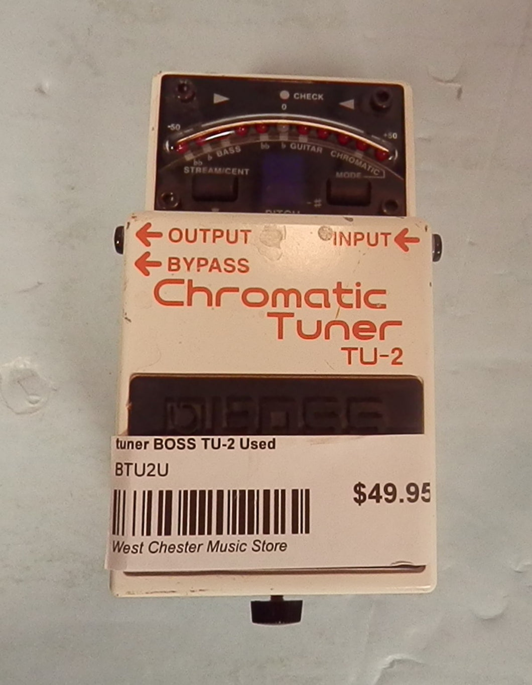 Boss TU-2 Chromatic Tuner pedal used TU2