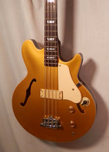 Load image into Gallery viewer, Epiphone Jack Casady Signature Bass Gold Finish Semi-Hollow Electric Bass with case used
