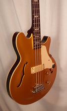 Load image into Gallery viewer, Epiphone Jack Casady Signature Bass Gold Finish Semi-Hollow Electric Bass with case used
