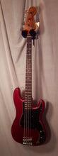 Load image into Gallery viewer, Fender Made in Mexico Nate Mendel Precision Bass Road Worn Candy Apple Red electric bass with gig bag 2023
