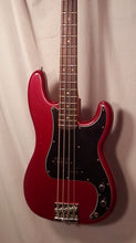 Load image into Gallery viewer, Fender Made in Mexico Nate Mendel Precision Bass Road Worn Candy Apple Red electric bass with gig bag 2023
