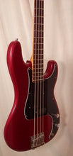 Load image into Gallery viewer, Fender Made in Mexico Nate Mendel Precision Bass Road Worn Candy Apple Red electric bass with gig bag 2023
