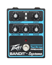 Load image into Gallery viewer, Peavey Bandit Supreme Teal-Strip Preamp Pedal
