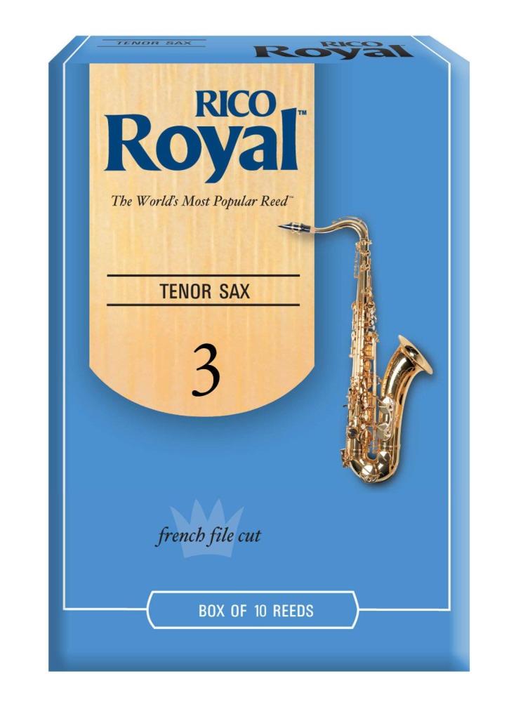 Rico Royal Tenor Saxophone Strength 3.5 (10 pack french file cut)