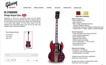 Load image into Gallery viewer, Gibson Custom Historic Les Paul SG Standard VOS Reissue Faded Cherry with case 2007
