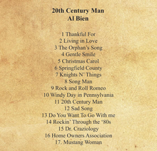 Load image into Gallery viewer, 20th Century Man by Al Bien CD
