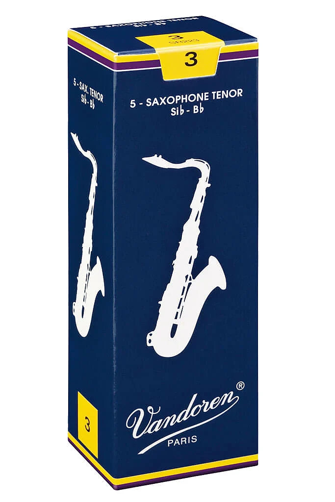 Vandoren Pack of 5 Tenor Saxophone Sib-Bb Strength 3 Reeds