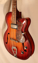 Load image into Gallery viewer, Contessa by Hohner HG16 Hollow Body Electric Guitar Made in Italy vintage 1960s with gig bag
