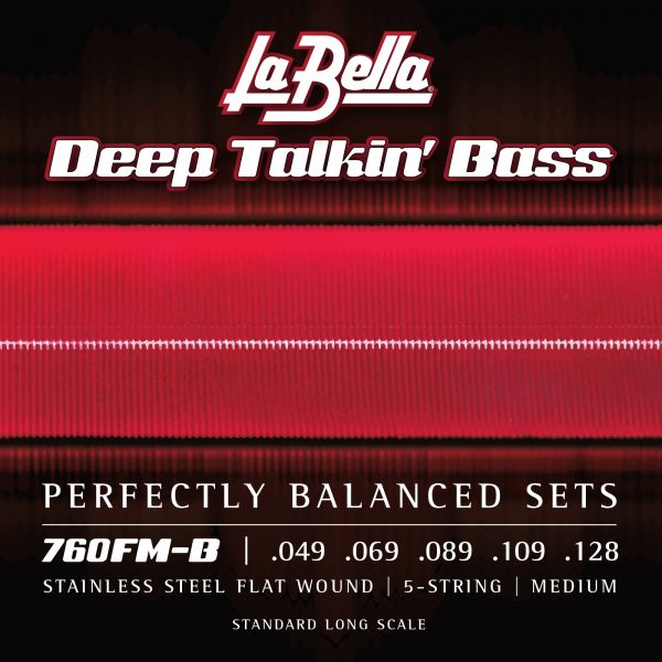 La Bella 760FM-B Deep Talkin’ Bass Flats, 5-String – Medium