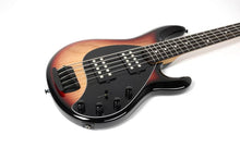 Load image into Gallery viewer, Ernie Ball Music Man StingRay Special 5 HH - Faded Vintage Sunburst - Roasted Maple/Ebony - Black PG - Black Hardware with Mondo gig case
