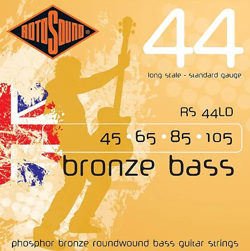 Rotosound RS44LD Long Scale Phosper Bronze Roundwound Acoustic Bass Strings 45/105