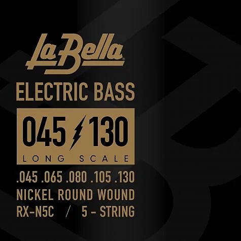 La Bella RX-N5C Rx 5-string Nickel-Plated Round Wound, 45-65-80-105-130