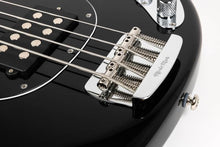 Load image into Gallery viewer, Ernie Ball Music Man StingRay Special - Black - Roasted Maple/Maple - Black PG - Chrome 4-string electric bass with case NEW
