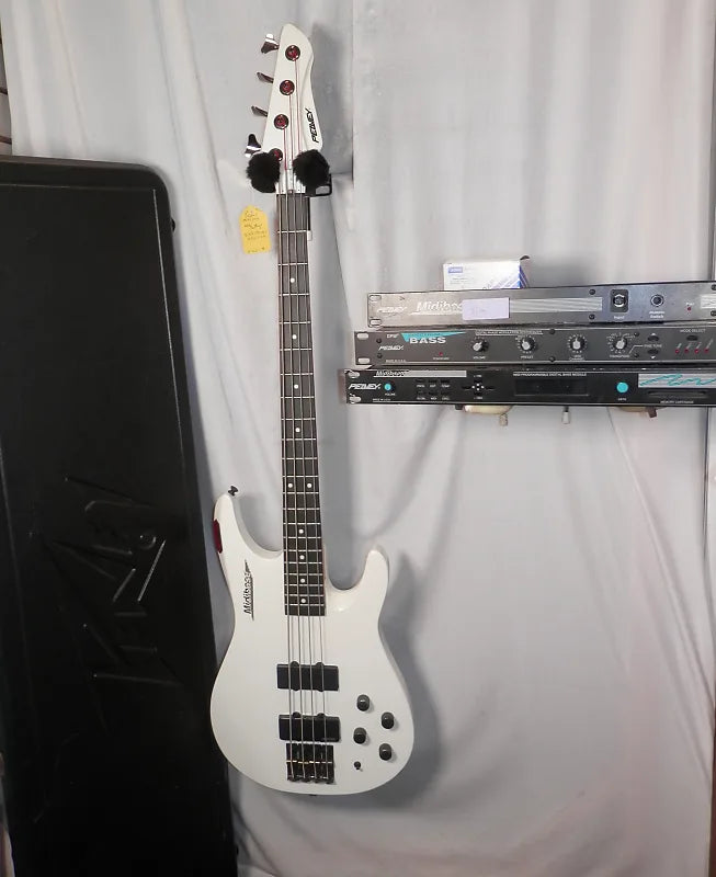 Peavey MIDIBass Midi Bass white with case and rack modules vintage As-Is