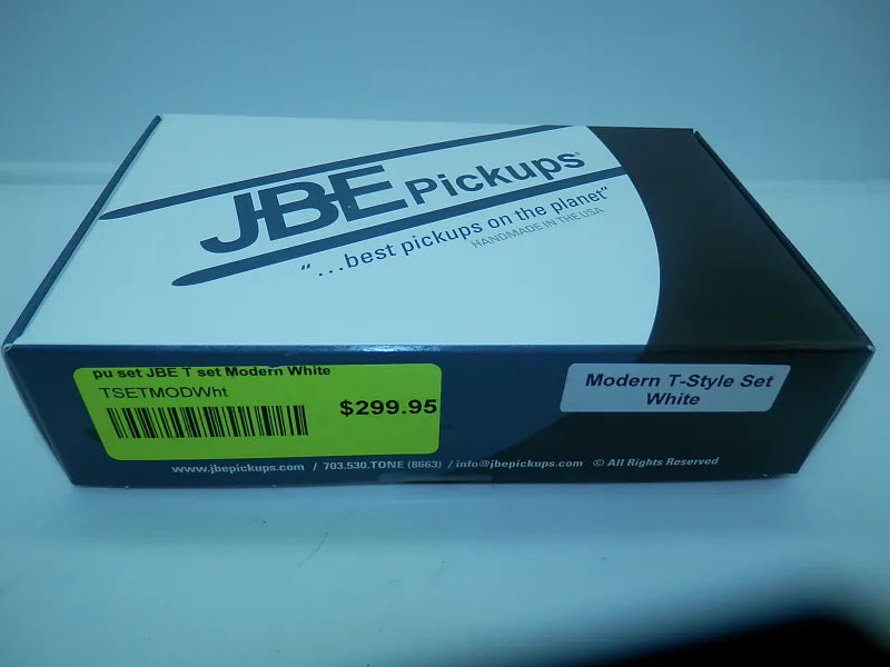Joe Barden Engineering (JBE Pickups) Modern T-Style Pickup Set White