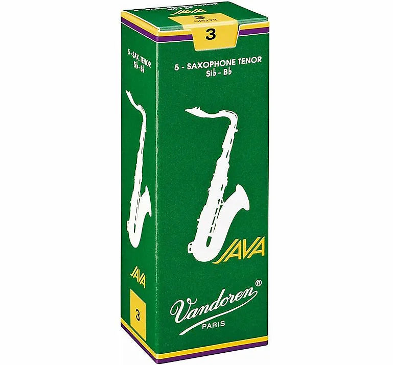 Vandoren SR273 Java Green Tenor Saxophone Reeds - Strength 3 (Box of 5)