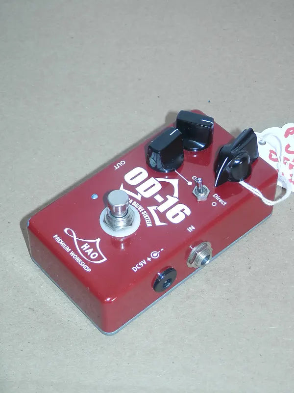 hao effects pedals HAO OD-16 Omega Drive Sixteen overdrive guitar effect pedal used – Al Bien's West Chester Music Store