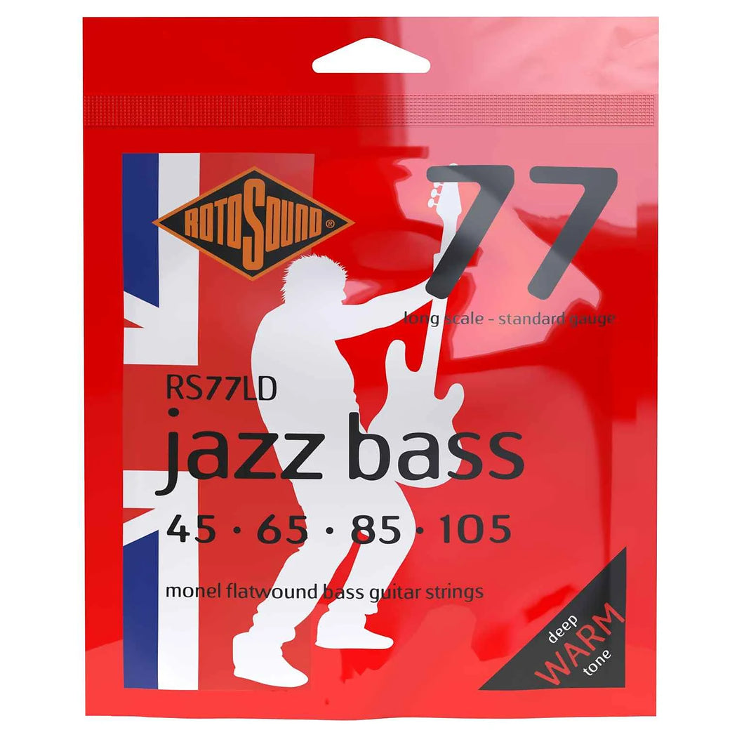 Rotosound RS77LD Long Scale Jazz Bass 77 Standard | 45-105 Monel Flatwound Strings