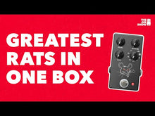 Load and play video in Gallery viewer, JHS PackRat (Black) Rat 9-Mode Fuzz Distortion
