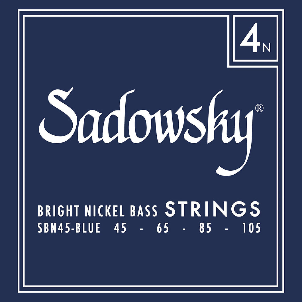 Sadowsky SBN 45 Blue Label Bass String Set, Nickel - 4-String, 045-105
