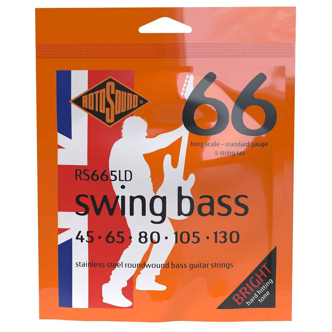 Rotosound RS665LD Long Scale SWING BASS 66 5-STRING STANDARD | 45-130