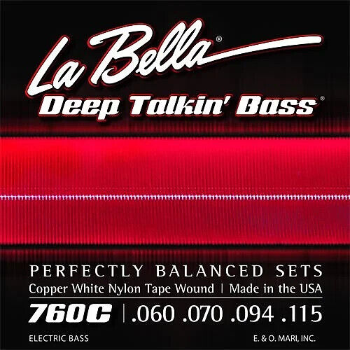 LA BELLA 760C 4 String Bass Guitar Strings
