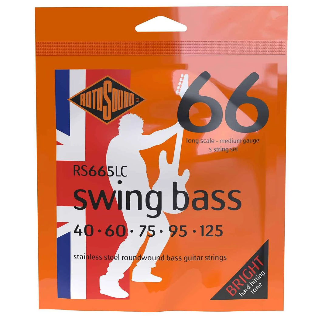 Rotosound RS665LC Long Scale Swing Bass 66 5-String Medium | 40-125