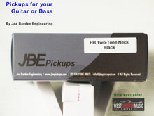 Load image into Gallery viewer, Joe Barden Engineering (JBE Pickups) HB T/T N BLK Two-Tone Humbucker Neck Pickup Black
