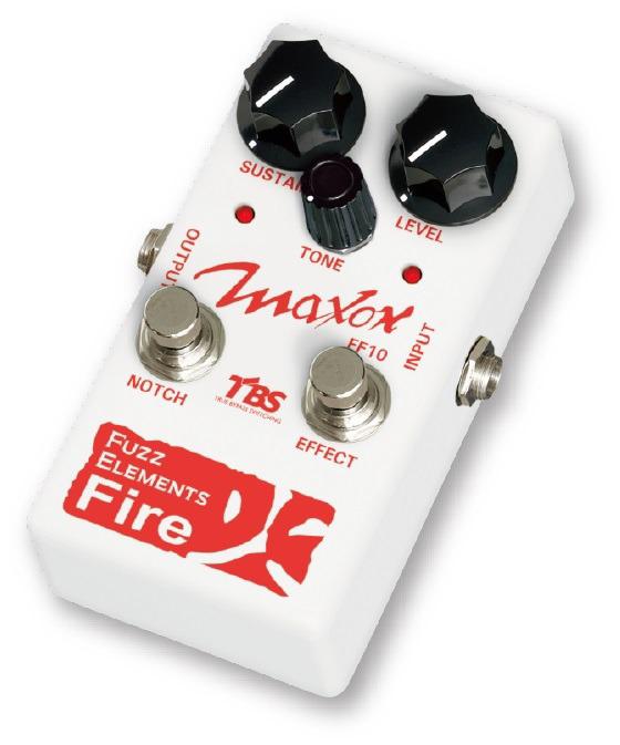 Maxon FF10 Fuzz Elements Fire guitar effect pedal