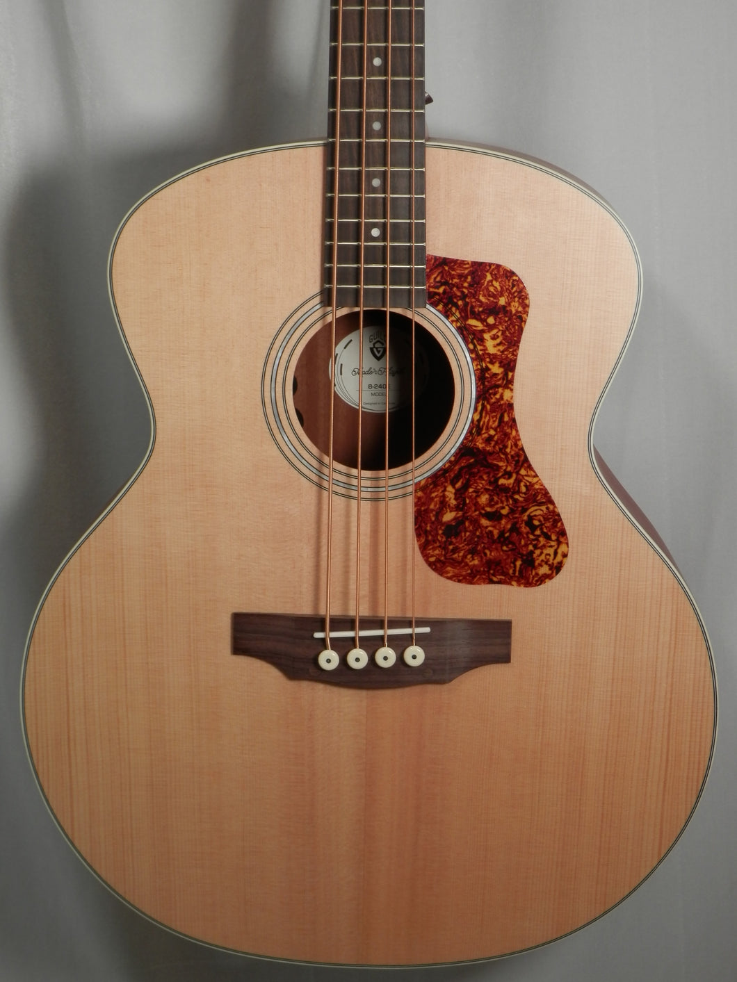 Guild B-240E Natural Satin Jumbo Acoustic Electric Bass