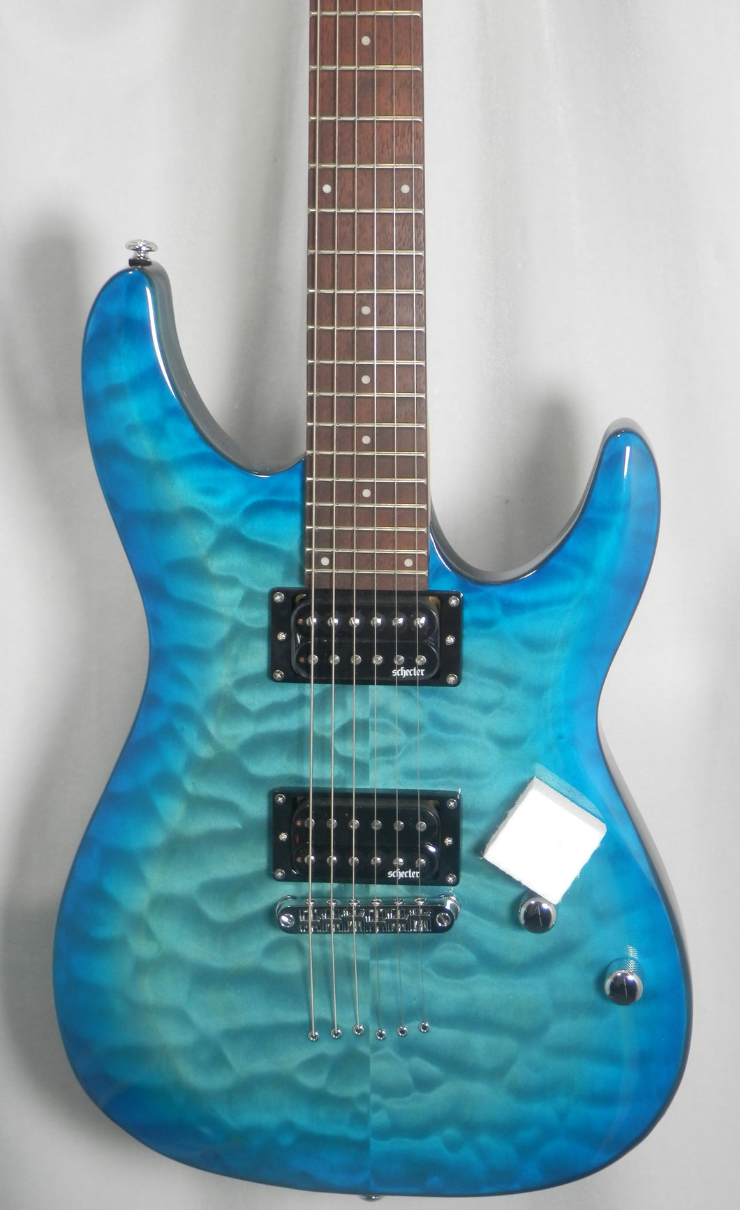 Schecter C-6 Plus OBB Ocean Blue Burst Electric Guitar Model # 443