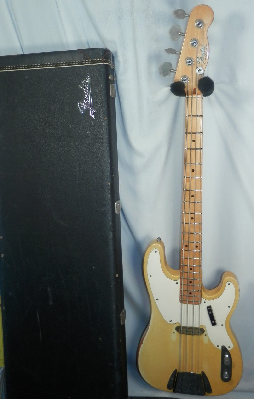 Fender Telecaster Bass Butterscotch Blonde with original case vintage 1968-69 Tele Bass used