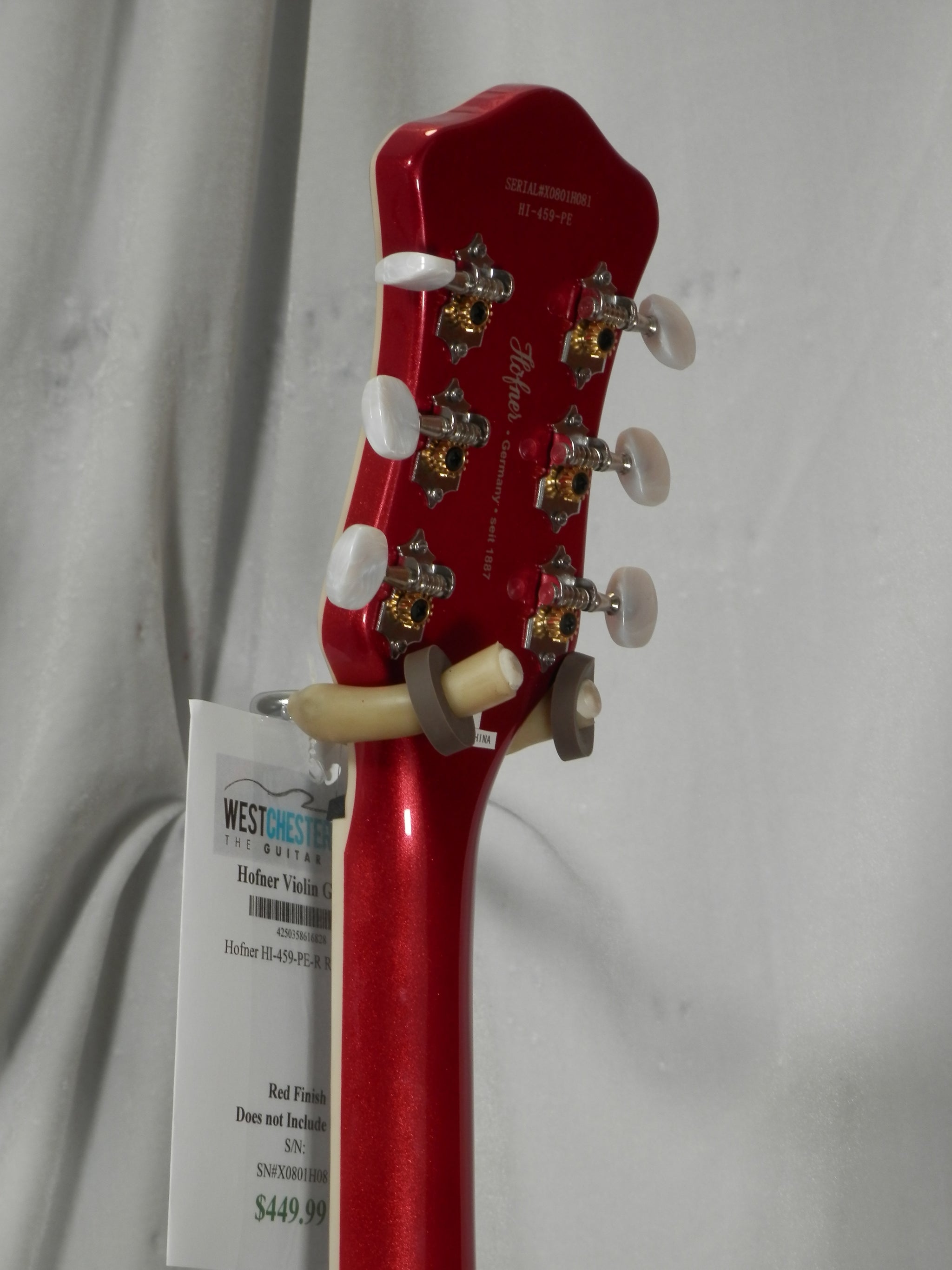 Hofner HI-459-PE-R Ignition Violin Guitar Red – Al Bien's West