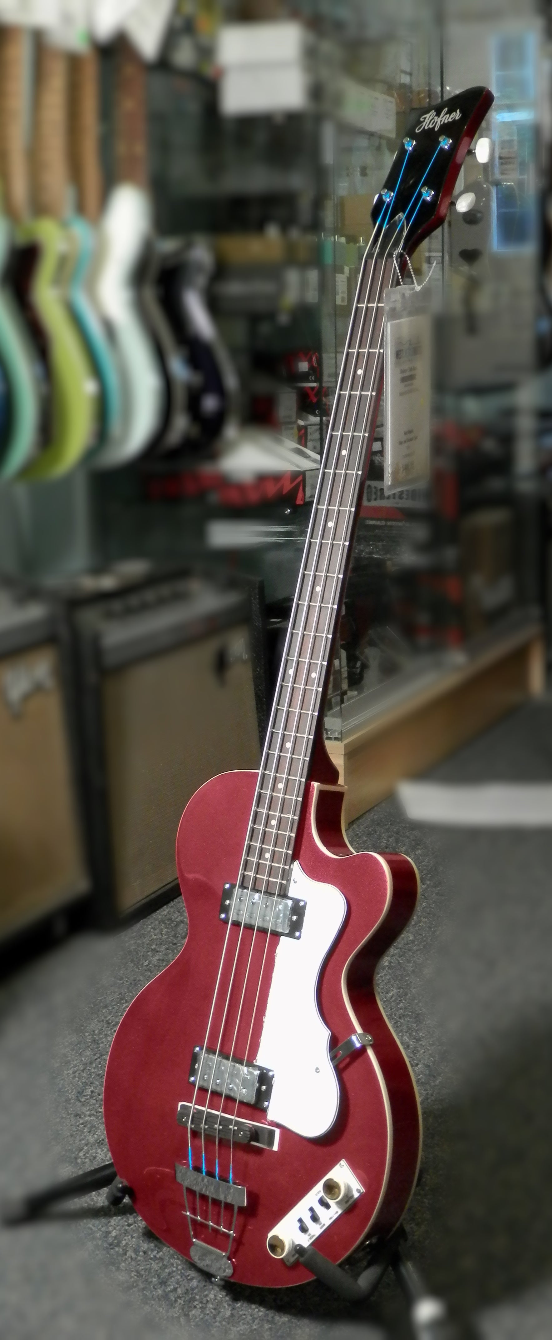 Hofner Ignition PRO Club Bass, Metallic Red – Al Bien's West